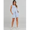 imageANRABESS Romper for Women Short Jumpsuit Summer Casual Dressy Sleeveless Outfits Beach Vacation 2025 Trendy One Piece ClothesSky Blue