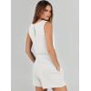imageANRABESS Romper for Women Short Jumpsuit Summer Casual Dressy Sleeveless Outfits Beach Vacation 2025 Trendy One Piece ClothesWhite