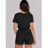imageANRABESS Romper for Women Short Sleeve Summer Tshirt One Piece Jumpsuit Beach Vacation Travel Outfits 2025 Dressy ClothesBlack