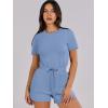 imageANRABESS Romper for Women Short Sleeve Summer Tshirt One Piece Jumpsuit Beach Vacation Travel Outfits 2025 Dressy ClothesBlue