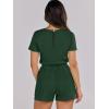 imageANRABESS Romper for Women Short Sleeve Summer Tshirt One Piece Jumpsuit Beach Vacation Travel Outfits 2025 Dressy ClothesDeep Green