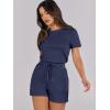imageANRABESS Romper for Women Short Sleeve Summer Tshirt One Piece Jumpsuit Beach Vacation Travel Outfits 2025 Dressy ClothesNavy Blue