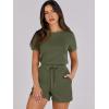 imageANRABESS Romper for Women Short Sleeve Summer Tshirt One Piece Jumpsuit Beach Vacation Travel Outfits 2025 Dressy ClothesOlive