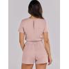 imageANRABESS Romper for Women Short Sleeve Summer Tshirt One Piece Jumpsuit Beach Vacation Travel Outfits 2025 Dressy ClothesPink