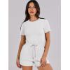 imageANRABESS Romper for Women Short Sleeve Summer Tshirt One Piece Jumpsuit Beach Vacation Travel Outfits 2025 Dressy ClothesWhite