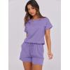 imageANRABESS Rompers for Women Summer 2025 Casual Dressy One Piece Tshirt Short Pants Jumpsuit Beach Vacation Outfit Clothes04 Purple