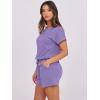 imageANRABESS Rompers for Women Summer 2025 Casual Dressy One Piece Tshirt Short Pants Jumpsuit Beach Vacation Outfit Clothes04 Purple