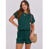 imageANRABESS Rompers for Women Summer 2025 Casual Dressy One Piece Tshirt Short Pants Jumpsuit Beach Vacation Outfit ClothesDeep Green