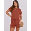 imageANRABESS Rompers for Women Summer 2025 Casual Dressy One Piece Tshirt Short Pants Jumpsuit Beach Vacation Outfit ClothesOrange Red