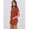 imageANRABESS Rompers for Women Summer 2025 Casual Dressy One Piece Tshirt Short Pants Jumpsuit Beach Vacation Outfit ClothesOrange Red