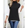 imageANRABESS Sweater Vest Women Turtleneck Sleeveless Loose Fit Pullover Knit Spilt Tank Tops 2025 Casual Trendy Fall OutfitsBlack