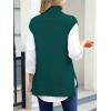 imageANRABESS Sweater Vest Women Turtleneck Sleeveless Loose Fit Pullover Knit Spilt Tank Tops 2025 Casual Trendy Fall OutfitsDark Green