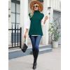 imageANRABESS Sweater Vest Women Turtleneck Sleeveless Loose Fit Pullover Knit Spilt Tank Tops 2025 Casual Trendy Fall OutfitsDark Green