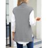 imageANRABESS Sweater Vest Women Turtleneck Sleeveless Loose Fit Pullover Knit Spilt Tank Tops 2025 Casual Trendy Fall OutfitsGrey