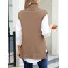 imageANRABESS Sweater Vest Women Turtleneck Sleeveless Loose Fit Pullover Knit Spilt Tank Tops 2025 Casual Trendy Fall OutfitsLight Camel