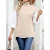 imageANRABESS Sweater Vest Women Turtleneck Sleeveless Loose Fit Pullover Knit Spilt Tank Tops 2025 Casual Trendy Fall OutfitsParchment