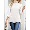 imageANRABESS Sweater Vest Women Turtleneck Sleeveless Loose Fit Pullover Knit Spilt Tank Tops 2025 Casual Trendy Fall OutfitsWhite