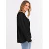 imageANRABESS Sweaters for Women 2025 Fall Long Sleeve Casual Loose Fit Knitted High Low Hem Basic Pullover Sweater TopsBlack