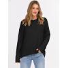 imageANRABESS Sweaters for Women 2025 Fall Long Sleeve Casual Loose Fit Knitted High Low Hem Basic Pullover Sweater TopsBlack