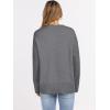 imageANRABESS Sweaters for Women 2025 Fall Long Sleeve Casual Loose Fit Knitted High Low Hem Basic Pullover Sweater TopsDark Grey