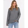imageANRABESS Sweaters for Women 2025 Fall Long Sleeve Casual Loose Fit Knitted High Low Hem Basic Pullover Sweater TopsDark Grey