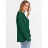 imageANRABESS Sweaters for Women 2025 Fall Long Sleeve Casual Loose Fit Knitted High Low Hem Basic Pullover Sweater TopsForest Green
