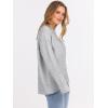 imageANRABESS Sweaters for Women 2025 Fall Long Sleeve Casual Loose Fit Knitted High Low Hem Basic Pullover Sweater TopsLight Grey