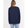 imageANRABESS Sweaters for Women 2025 Fall Long Sleeve Casual Loose Fit Knitted High Low Hem Basic Pullover Sweater TopsNavy Blue