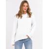 imageANRABESS Sweaters for Women 2025 Fall Long Sleeve Casual Loose Fit Knitted High Low Hem Basic Pullover Sweater TopsWhite
