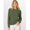imageANRABESS Sweaters for Women 2025 Long Sleeve Crewneck Loose Fit Lightweight Knit Basic Fall Sweater OutfitsArmy Green