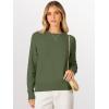 imageANRABESS Sweaters for Women 2025 Long Sleeve Crewneck Loose Fit Lightweight Knit Basic Fall Sweater OutfitsArmy Green