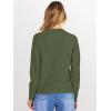 imageANRABESS Sweaters for Women 2025 Long Sleeve Crewneck Loose Fit Lightweight Knit Basic Fall Sweater OutfitsArmy Green