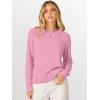 imageANRABESS Sweaters for Women 2025 Long Sleeve Crewneck Loose Fit Lightweight Knit Basic Fall Sweater OutfitsCoral Pink