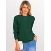 imageANRABESS Sweaters for Women 2025 Long Sleeve Crewneck Loose Fit Lightweight Knit Basic Fall Sweater OutfitsGreen