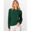 imageANRABESS Sweaters for Women 2025 Long Sleeve Crewneck Loose Fit Lightweight Knit Basic Fall Sweater OutfitsGreen