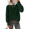imageANRABESS Sweaters for Women Long Sleeve Crewneck Casual Loose Wool Blend Soft Knit Pullover Tops 2025 Fall Fashion OutfitsRed