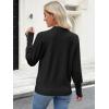 imageANRABESS Sweaters for Women Long Sleeve V Neck Shirts Business Casual Work Blouses 2025 Fall Loose Knit Pullover Sweater TopsBlack