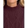imageANRABESS Sweaters for Women Oversized Long Sleeve Turtleneck Cable Knit Casual Loose Pullover Tops 2025 Fall Trendy OutfitsBurgundy