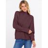 imageANRABESS Sweaters for Women Oversized Long Sleeve Turtleneck Cable Knit Casual Loose Pullover Tops 2025 Fall Trendy OutfitsBurgundy