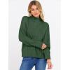 imageANRABESS Sweaters for Women Oversized Long Sleeve Turtleneck Cable Knit Casual Loose Pullover Tops 2025 Fall Trendy OutfitsDeep Green