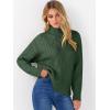 imageANRABESS Sweaters for Women Oversized Long Sleeve Turtleneck Cable Knit Casual Loose Pullover Tops 2025 Fall Trendy OutfitsDeep Green