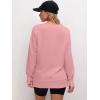 imageANRABESS Sweatshirts for Women 2025 Fall Long Sleeve Shirts Oversized Crewneck Lightweight Side Split Casual Pullover TopsCoral Pink