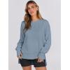 imageANRABESS Sweatshirts for Women 2025 Fall Long Sleeve Shirts Oversized Crewneck Lightweight Side Split Casual Pullover TopsLight Blue