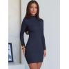 imageANRABESS Women Long Sleeve Mock Neck Bodycon Mini Dress 2025 Fall Ribbed Slim Fit Pencil Cocktail Club Night DressesNavy Blue