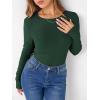 imageANRABESS Women Long Sleeve Thermal Shirt Fleece Tops 2025 Fall Winter Crew Neck Casual Base Layer TShirts Warm UndershirtsForest Green
