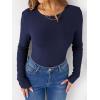 imageANRABESS Women Long Sleeve Thermal Shirt Fleece Tops 2025 Fall Winter Crew Neck Casual Base Layer TShirts Warm UndershirtsNavy Blue