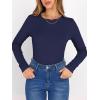 imageANRABESS Women Long Sleeve Thermal Shirt Fleece Tops 2025 Fall Winter Crew Neck Casual Base Layer TShirts Warm UndershirtsNavy Blue