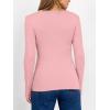 imageANRABESS Women Long Sleeve Thermal Shirt Fleece Tops 2025 Fall Winter Crew Neck Casual Base Layer TShirts Warm UndershirtsPink