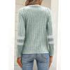imageANRABESS Women Long Sleeve Tops Color Block Casual Shirts Lightweight Sweaters Fall Fashion Outfits 2025 Teen Girls ClothesGreenwhite