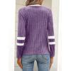 imageANRABESS Women Long Sleeve Tops Color Block Casual Shirts Lightweight Sweaters Fall Fashion Outfits 2025 Teen Girls ClothesPurplewhite